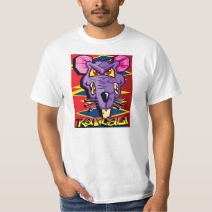 RATical durch Amerikaner-Pop Daves Weiss T-Shirt