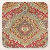 Ratih Paisley Rechteckiger Pappuntersetzer (Vorderseite)