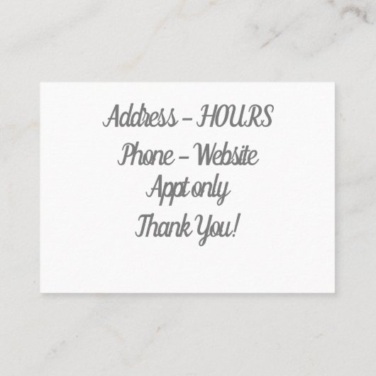 Ratilac Visitenkarte (Rückseite)