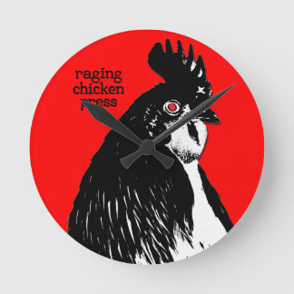 Rating Chicken Press Clock Runde Wanduhr