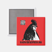 Rating Chicken Press Magnet (Vorderseite/Rückseite)