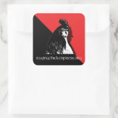 Rating Chicken Press Red and Black Sticker (Tasche)