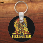 Rating Flames Firefighter Schlüsselanhänger (Vorderseite)