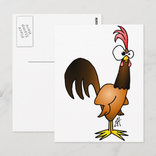 Rating-Hahn Postkarte (Vorne/Hinten)