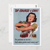 Rating Points Vintage Poster Postkarte (Vorne/Hinten)