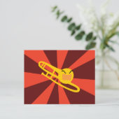 Rating Trombone Postkarte (Stehend Vorderseite)