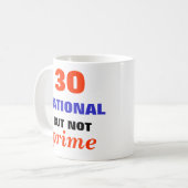 Rational aber nicht Haupt Kaffeetasse (Vorderseite Links)
