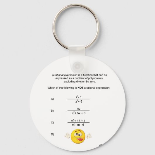 Rational Expression Schlüsselanhänger (Vorderseite)