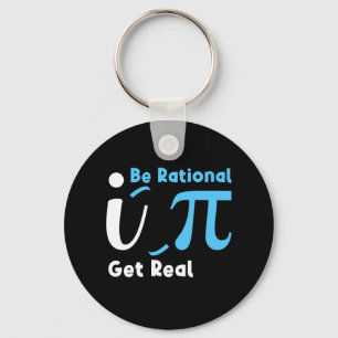 Rational Get Real Mathe Joke Statistik Puff Schlüsselanhänger