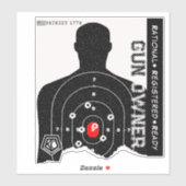 Rational Registered and Ready Gun Owner Aufkleber (Blatt)