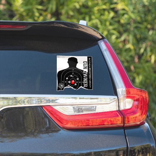 Rational Registered and Ready Gun Owner Aufkleber (Auto Seite)