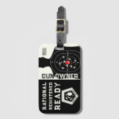 Rational Registered and Ready Gun Owner Gepäckanhänger (Vorderseite Vertikal)