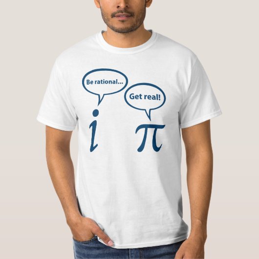 Rational sein erhalten Sie echte imaginäre Mathema T-Shirt (Vorderseite)