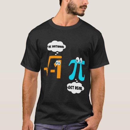 Rational werden echte Mathematiklehrer pi Day T-Shirt (Vorderseite)