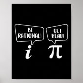 Rational werden - pi Day Mathematik Lover Science Poster (Vorne)