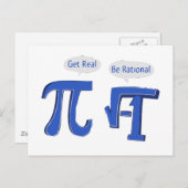 Rational werden postkarte (Vorne/Hinten)