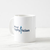 Rationaler Metaphysiker Stab des Asklepios Kaffeetasse (Vorderseite Links)