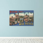 Raton, New Mexico - Große Briefmarkenszenen Leinwanddruck (Insitu (Holzboden))
