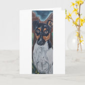 Ratonero in Canyon Malerei von Alfred Fox Karte (Gelbe Blume)