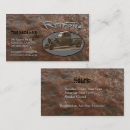 Ratrod LKW-rostiges Metall Visitenkarte