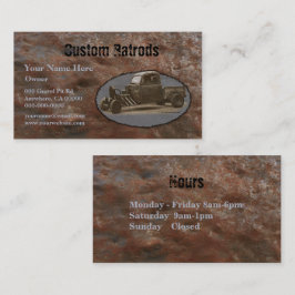 Ratrod LKW-rostiges Metall Visitenkarte