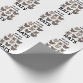 Rats Animal, das wir auf Chat sind Funny Rats Geschenkpapier (Ecke)