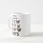 Rats Animal, das wir auf Chat sind Funny Rats Kaffeetasse (Vorderseite Links)