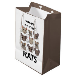 Rats Animal, das wir auf Chat sind Funny Rats Mittlere Geschenktüte