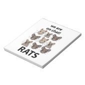 Rats Animal, das wir auf Chat sind Funny Rats Notizblock (Rotiert)
