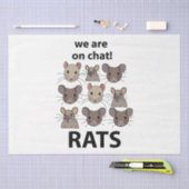 Rats Animal, das wir auf Chat sind Funny Rats Seidenpapier (Handwerk)