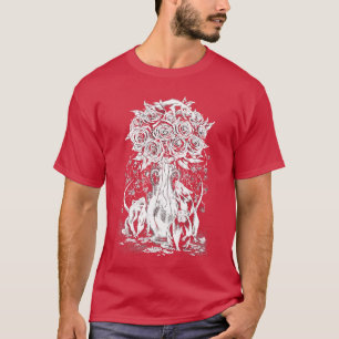 Rats gotische Chalice Vase Rose Blume fetus horro T-Shirt