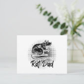 Rats Papa | Geschenke für Haustiere von Nagetieren Postkarte (Stehend Vorderseite)