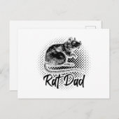 Rats Papa | Geschenke für Haustiere von Nagetieren Postkarte (Vorne/Hinten)