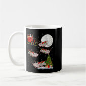 Rats Santa Sleigh Flying Funny Magical Christmas T Kaffeetasse (Links)