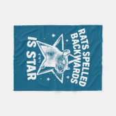 Rats Spelled Backwards Is Star Fleecedecke (Vorderseite (Horizontal))