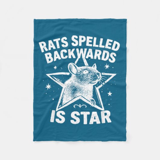Rats Spelled Backwards Is Star Fleecedecke (Vorderseite)