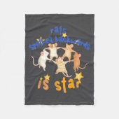 Rats Spelled Backwards Is Star Funny Rat Meme Rat Fleecedecke (Vorderseite)