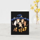 Rats Spelled Backwards Is Star Funny Rat Meme Rat Karte (Gelbe Blume)