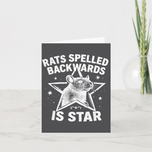 Rats Spelled Backwards Is Star Karte (Vorderseite)