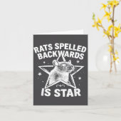 Rats Spelled Backwards Is Star Karte (Gelbe Blume)