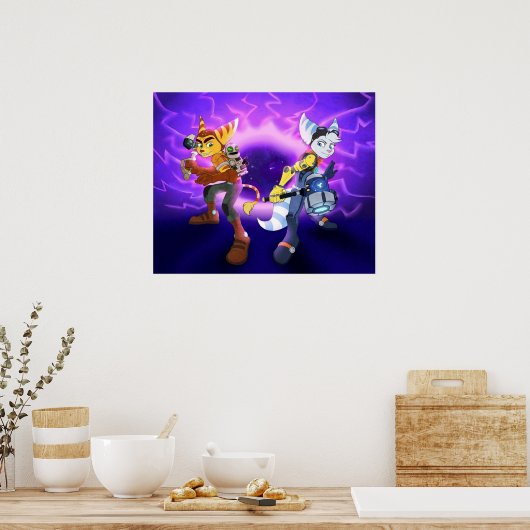 Ratschenspaltung Poster (Küche)