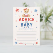 Ratschlag für Baby Mädchen Karte (Stehend Vorderseite)