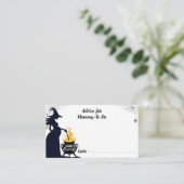 Ratschlag für das zukünftige Halloween-Hexendusche Begleitkarte (Stehend Vorderseite)