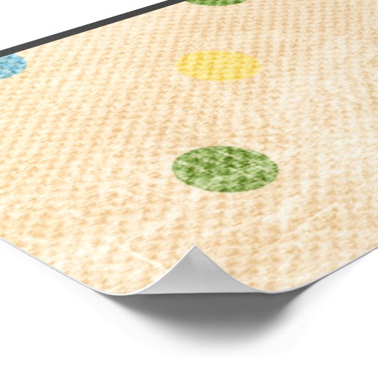 Ratschlag für den Fälligkeitsplan mit Bärenplakat Poster (Ecke)