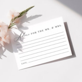 Ratschlag für den Herrn & Mrs Card Modernes Elegan Dankeskarte