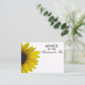 Ratschlag für den Mann, riesige Sonnenblumenkarten Hinweiskarte (Stehend Vorderseite)