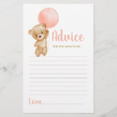 Ratschlag für den rosa Teddy-Bär für die Mama als (Vorderseite)