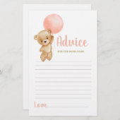 Ratschlag für den rosa Teddy-Bär für die Mama als  (Vorne/Hinten)