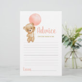 Ratschlag für den rosa Teddy-Bär für die Mama als (Stehend Vorderseite)