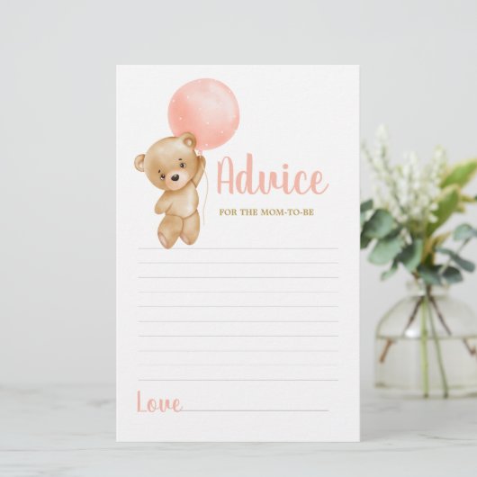 Ratschlag für den rosa Teddy-Bär für die Mama als  (Stehend Vorderseite)